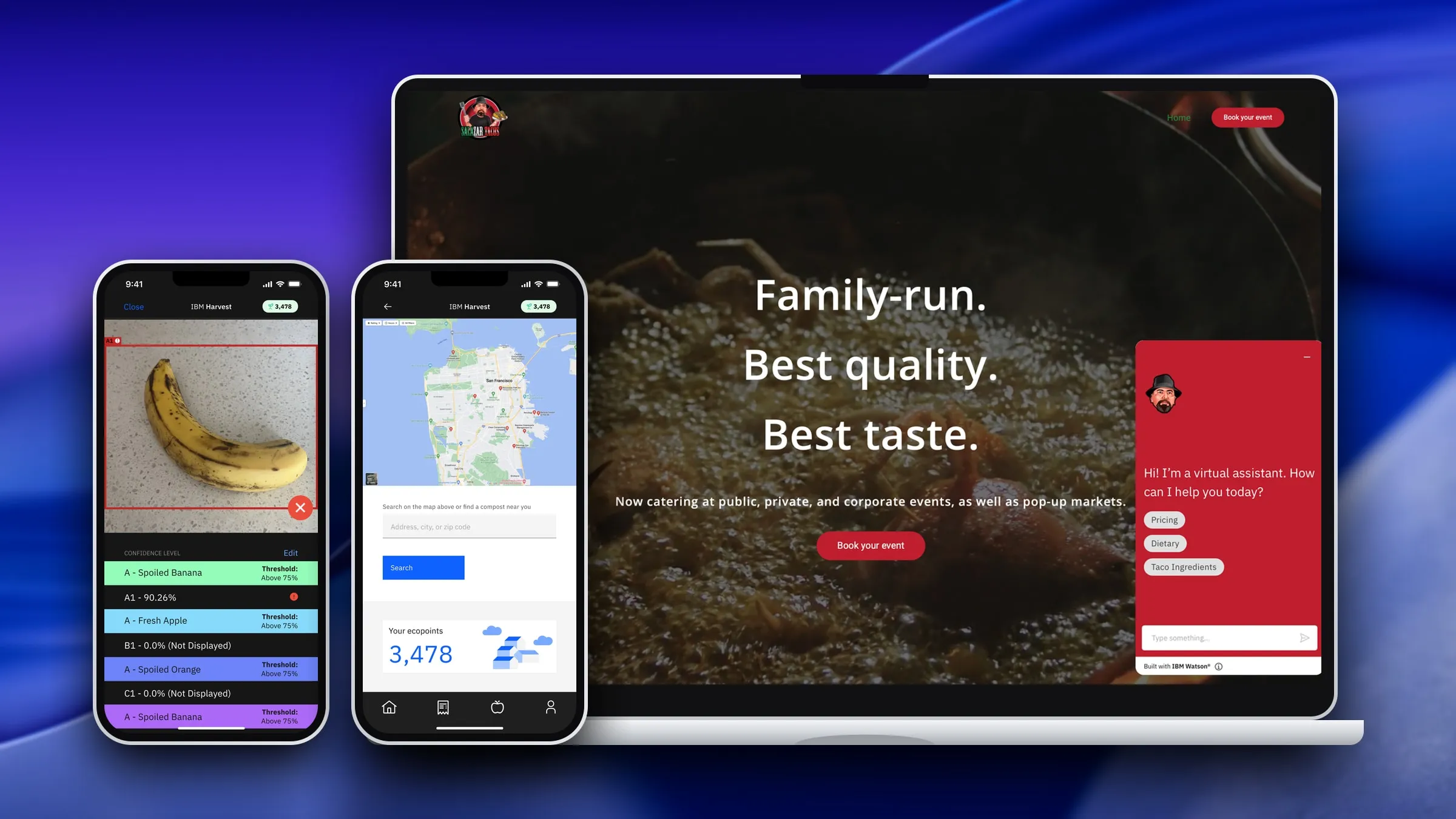 IBM project work, shown full width