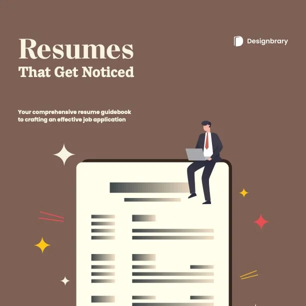 Cover of the Resume Writing Guidebook, titled Resumes That Get Noticed