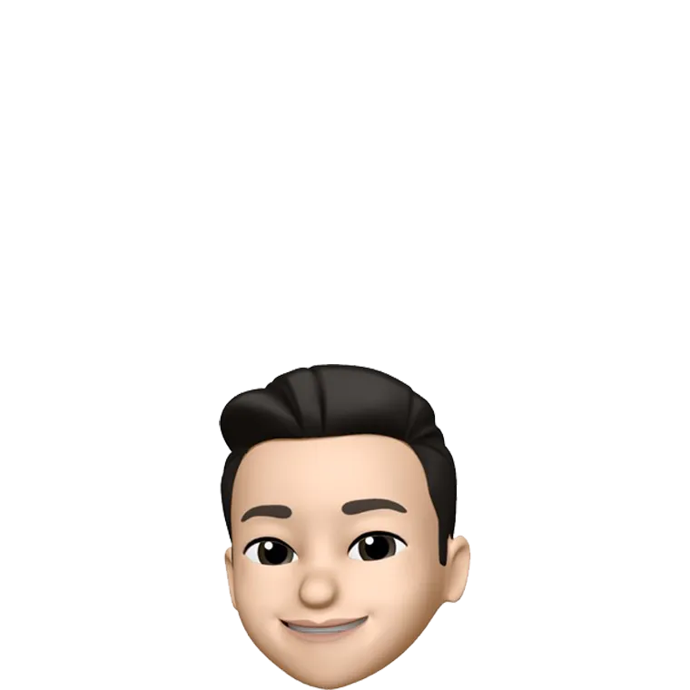 Calvin Iwata Memoji, smiling